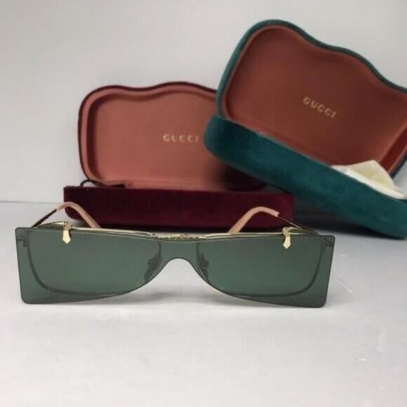 💯 Original GUCCI FLIPPING Rectangular Sunglasses / EYEGLASSES  GG0363S 001 - Picture 4 of 13